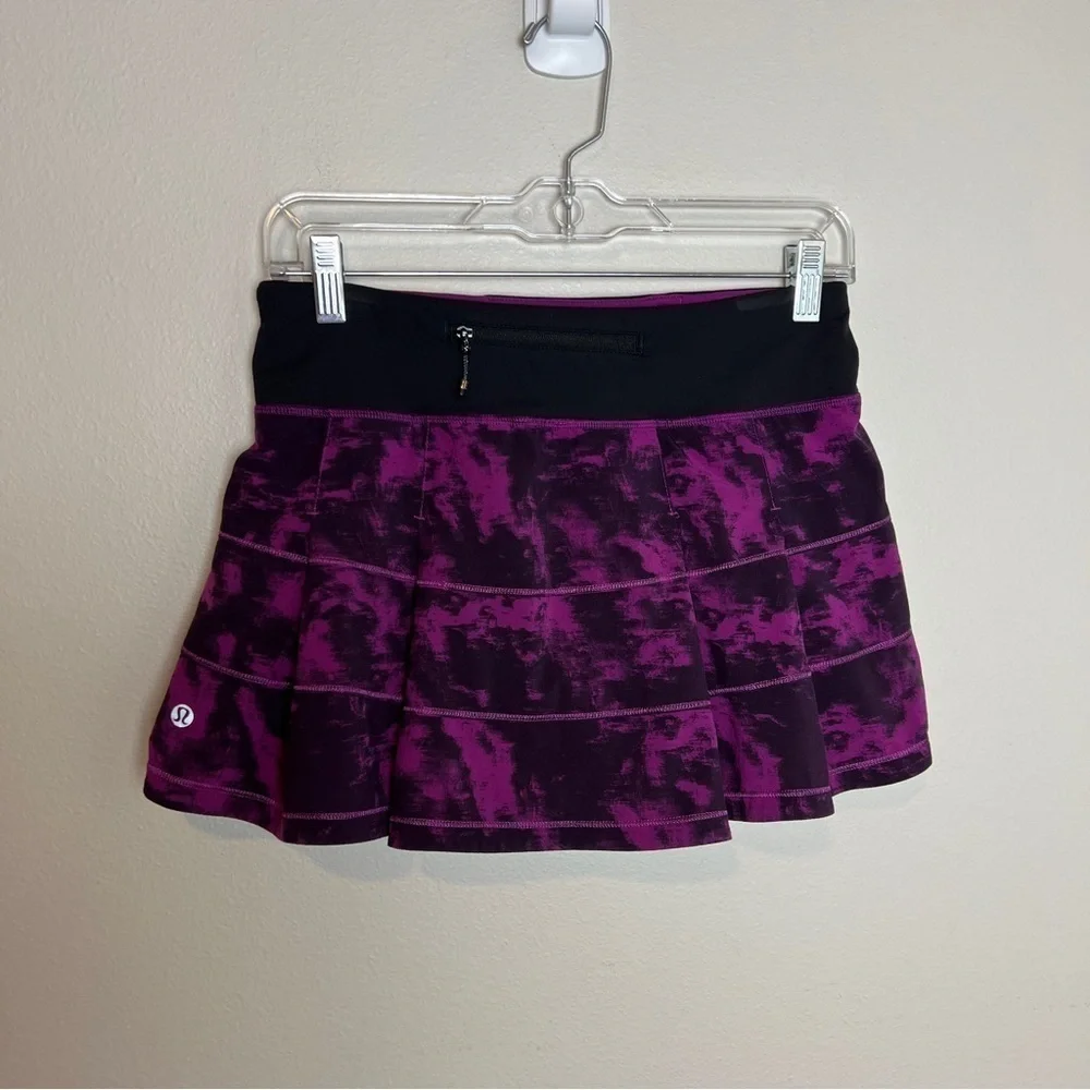 Lululemon Pace Rival Breezie Regal Plum Black Skirt